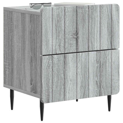 Bedside Cabinet 2 pcs Grey Sonoma 43 x 34.5 x 49.5 cm
