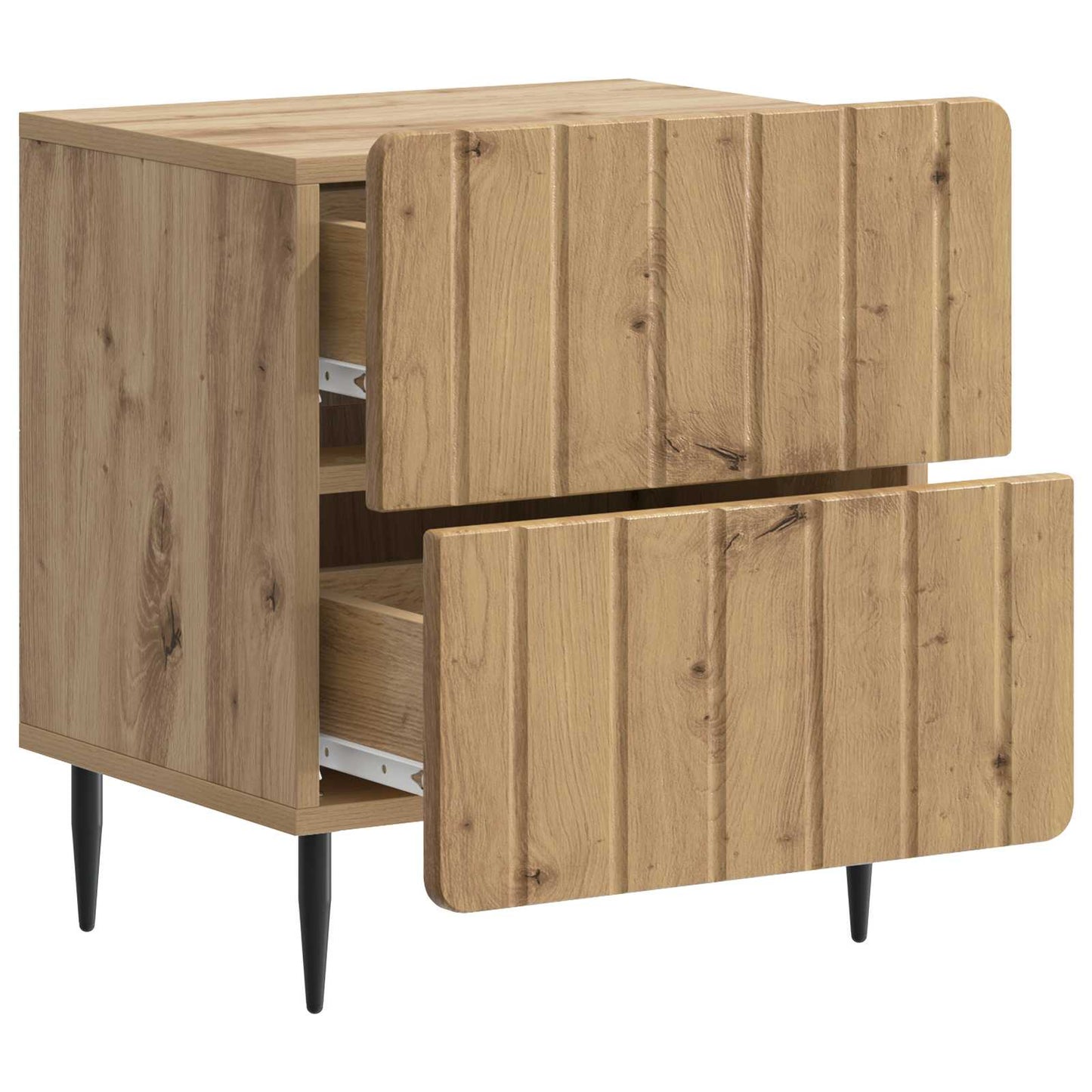 Bedside Cabinet 2 pcs Artisan Oak 43 x 34.5 x 49.5 cm