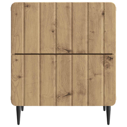 Bedside Cabinet 2 pcs Artisan Oak 43 x 34.5 x 49.5 cm