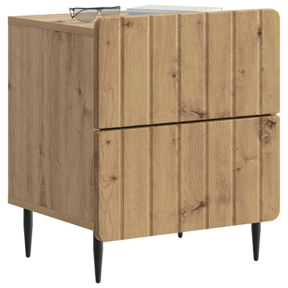 Bedside Cabinet 2 pcs Artisan Oak 43 x 34.5 x 49.5 cm