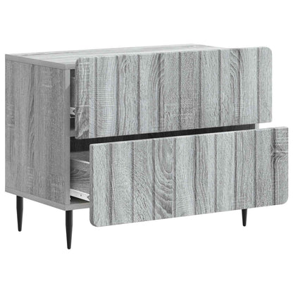 Bedside Cabinet Grey Sonoma 62 x 34.5 x 49.5 cm Engineered Wood