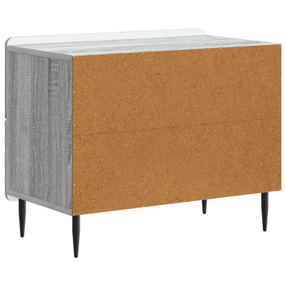 Bedside Cabinet Grey Sonoma 62 x 34.5 x 49.5 cm Engineered Wood