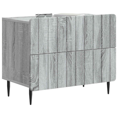 Bedside Cabinet Grey Sonoma 62 x 34.5 x 49.5 cm Engineered Wood
