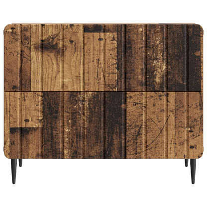 Bedside Cabinet Old Wood 62 x 34.5 x 49.5 cm Engineered Wood
