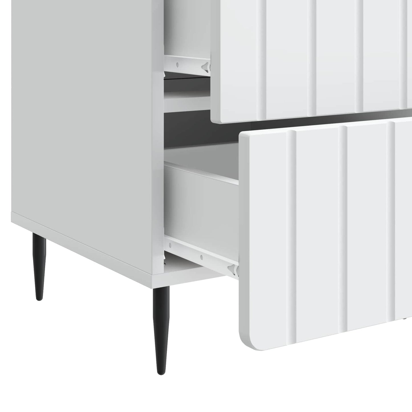 Bedside Cabinet White 43x 41 x 68 cm Engineered Wood
