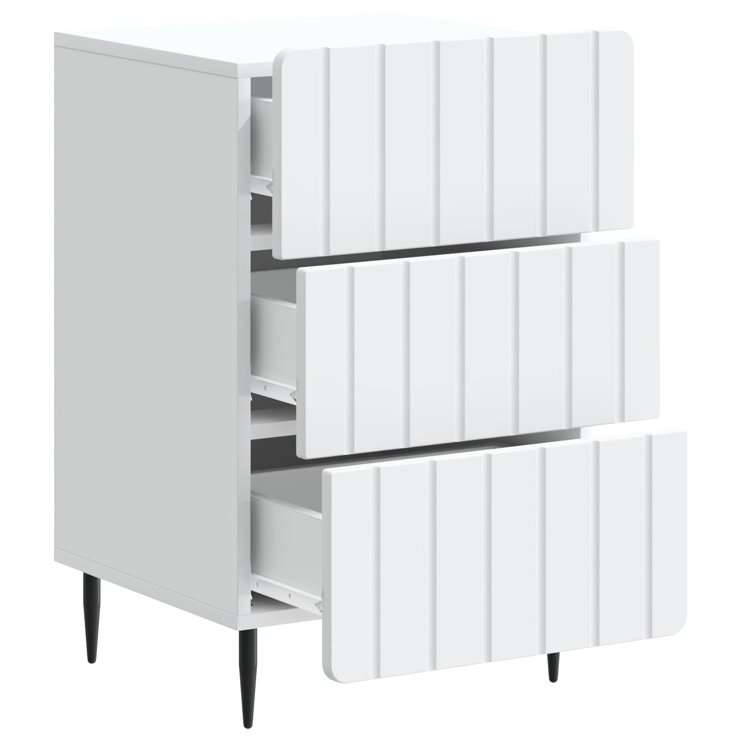Bedside Cabinet White 43x 41 x 68 cm Engineered Wood