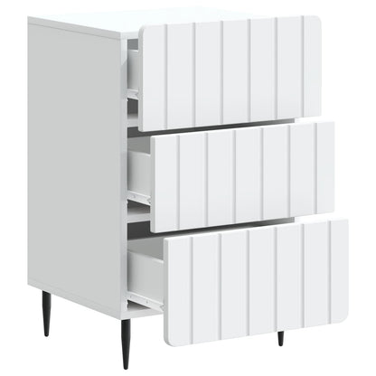 Bedside Cabinet White 43x 41 x 68 cm Engineered Wood