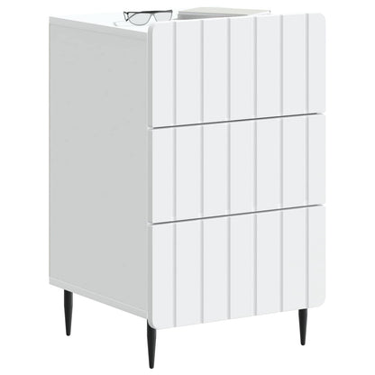 Bedside Cabinet White 43x 41 x 68 cm Engineered Wood