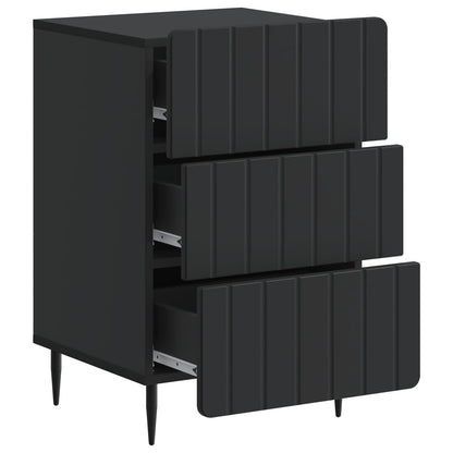 Bedside Cabinet Black 43x 41 x 68 cm Engineered Wood