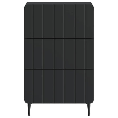 Bedside Cabinet Black 43x 41 x 68 cm Engineered Wood
