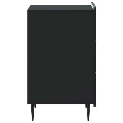 Bedside Cabinet Black 43x 41 x 68 cm Engineered Wood