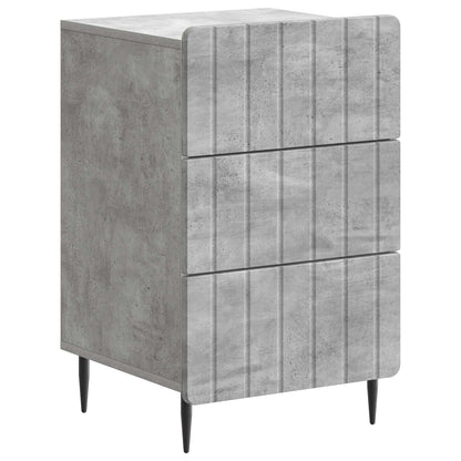 Bedside Cabinet Concrete Grey 43x 41 x 68 cm Engineered Wood