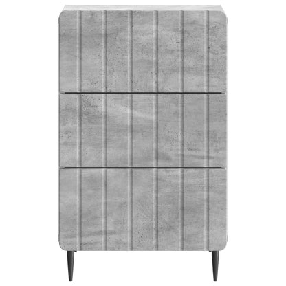 Bedside Cabinet Concrete Grey 43x 41 x 68 cm Engineered Wood