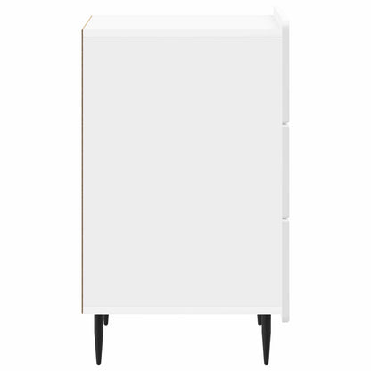Bedside Cabinet High Gloss White 43x 41 x 68 cm Engineered Wood