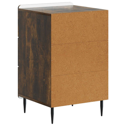 Bedside Cabinet Smoked Oak 43x 41 x 68 cm Engineered Wood