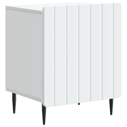 Bedside Cabinet White 43 x 34.5 x 52 cm Engineered Wood