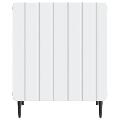 Bedside Cabinet White 43 x 34.5 x 52 cm Engineered Wood
