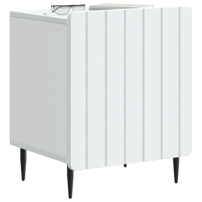 Bedside Cabinet White 43 x 34.5 x 52 cm Engineered Wood
