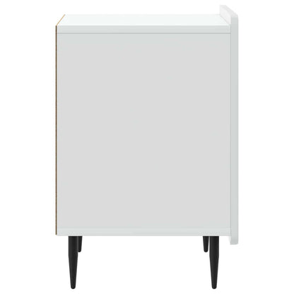 Bedside Cabinet White 43 x 34.5 x 52 cm Engineered Wood