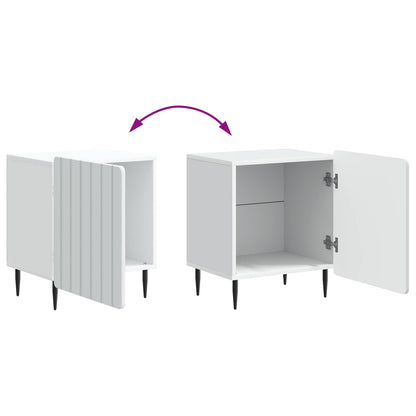 Bedside Cabinet 2 pcs White 43 x 34.5 x 52 cm Engineered Wood