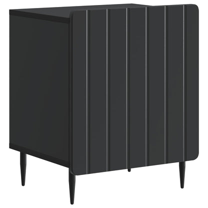 Bedside Cabinet Black 43 x 34.5 x 52 cm Engineered Wood
