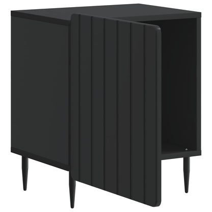 Bedside Cabinet Black 43 x 34.5 x 52 cm Engineered Wood