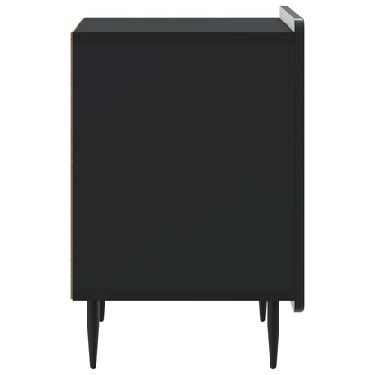 Bedside Cabinet Black 43 x 34.5 x 52 cm Engineered Wood