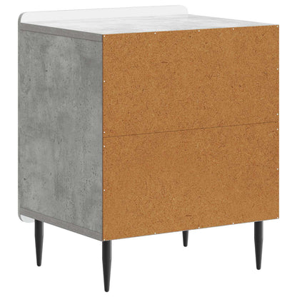 Bedside Cabinet Concrete Grey 43 x 34.5 x 52 cm Engineered Wood