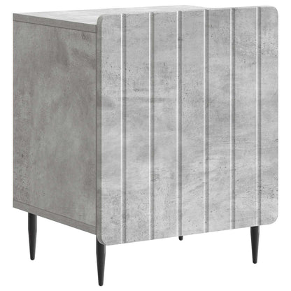 Bedside Cabinet 2 pcs Concrete Grey 43 x 34.5 x 52 cm