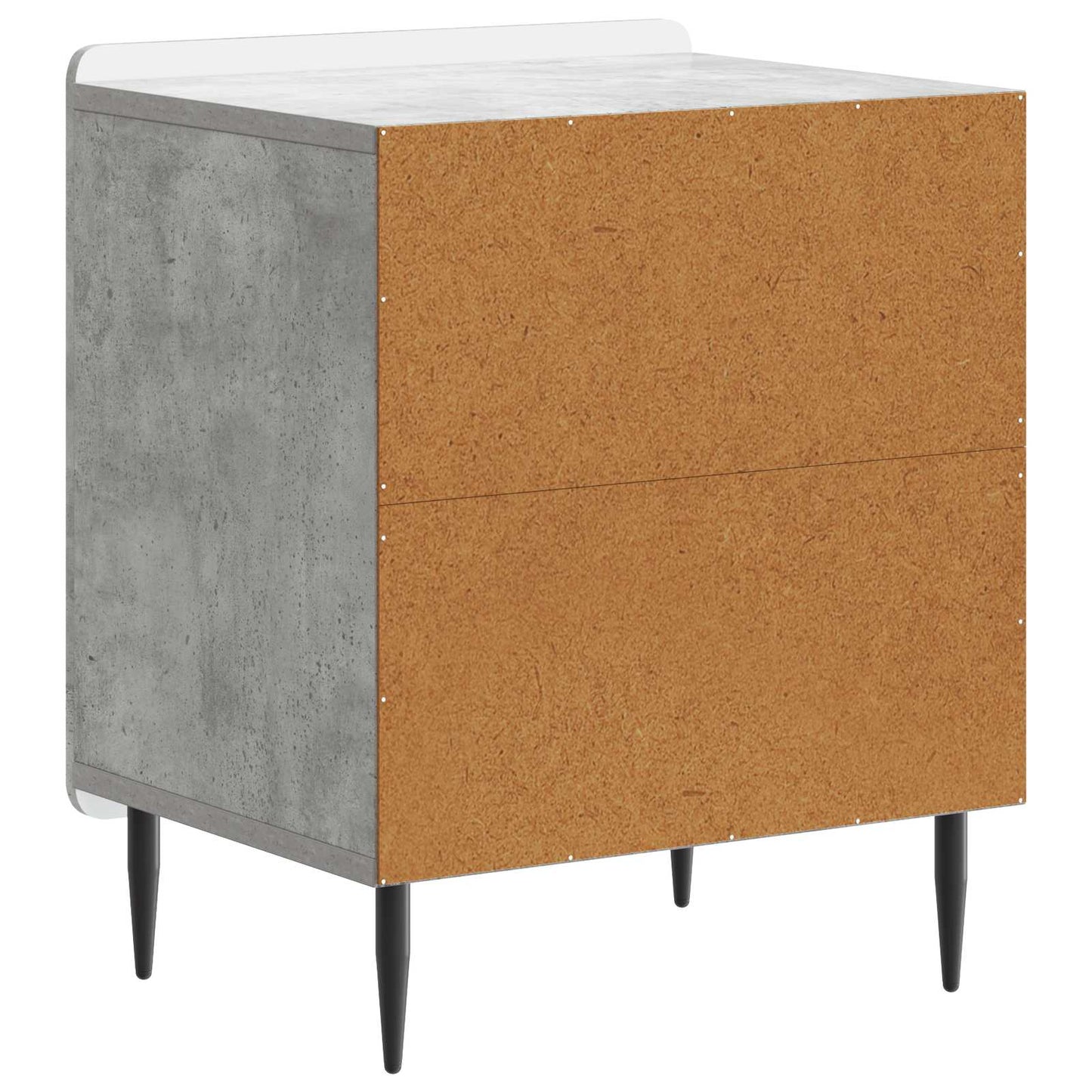 Bedside Cabinet 2 pcs Concrete Grey 43 x 34.5 x 52 cm