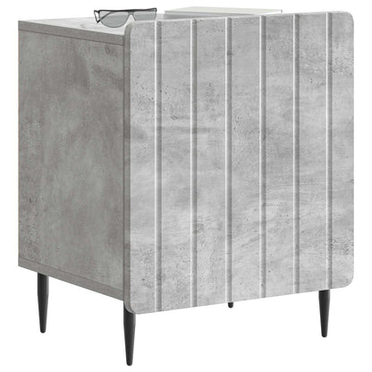 Bedside Cabinet 2 pcs Concrete Grey 43 x 34.5 x 52 cm