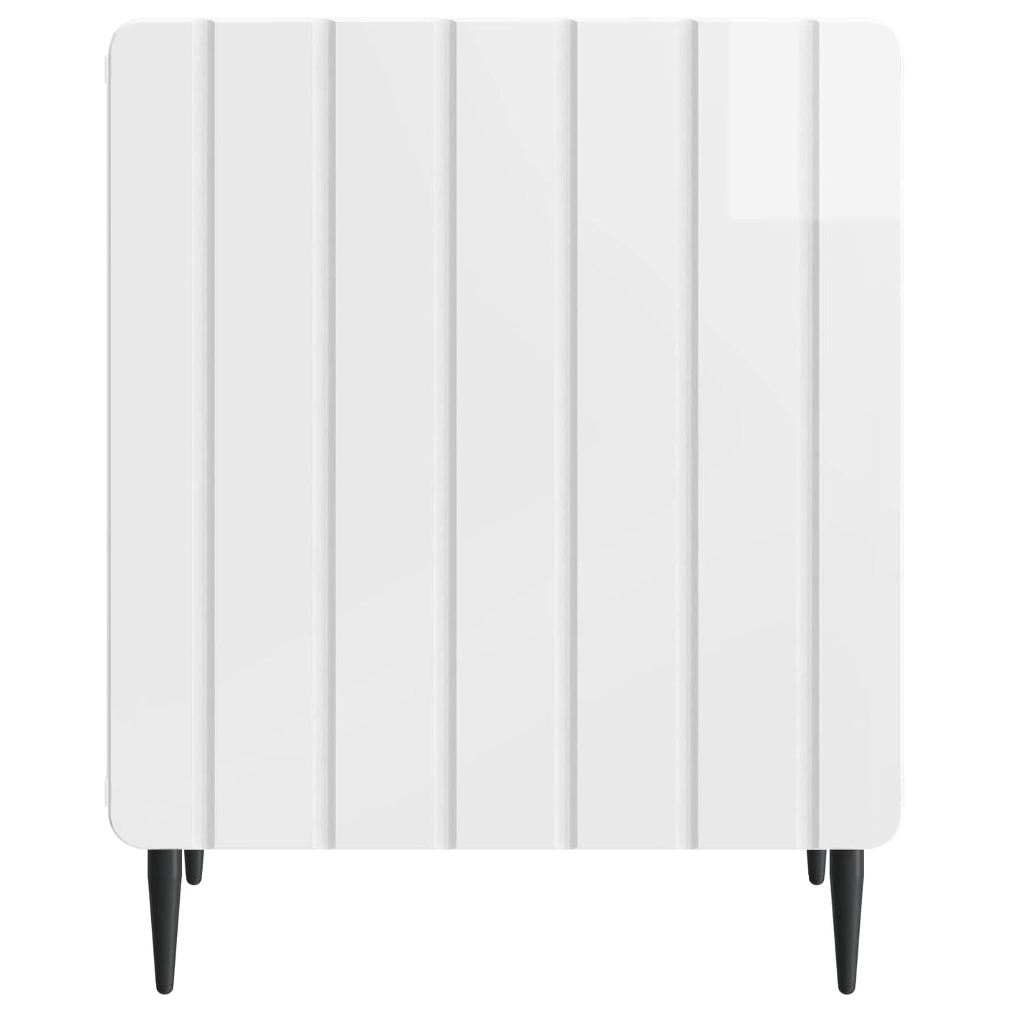 Bedside Cabinet High Gloss White 43 x 34.5 x 52 cm