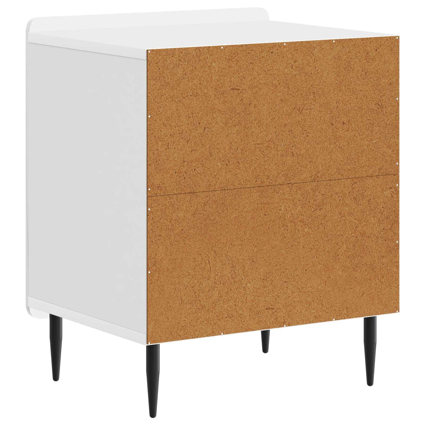 Bedside Cabinet 2 pcs High Gloss White 43 x 34.5 x 52 cm