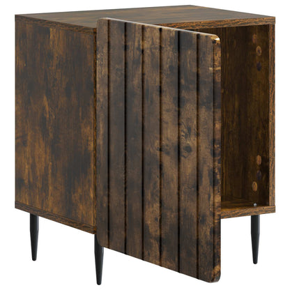 Bedside Cabinet Smoked Oak 43 x 34.5 x 52 cm Engineered Wood