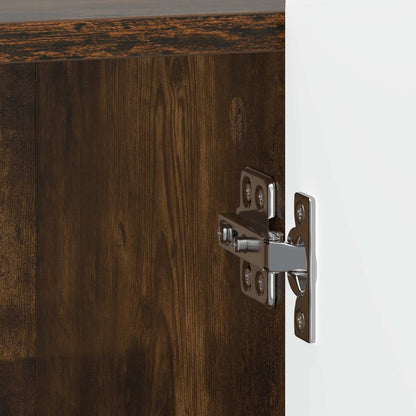 Bedside Cabinet 2 pcs Smoked Oak 43 x 34.5 x 52 cm