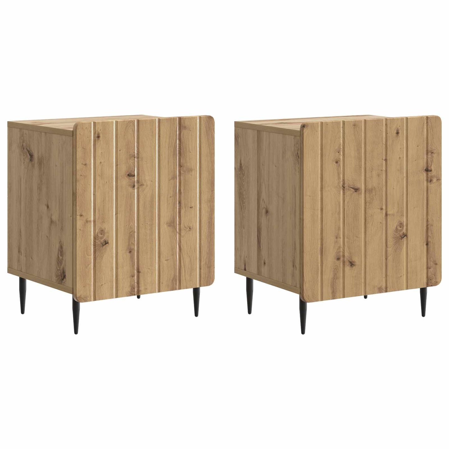 Bedside Cabinet 2 pcs Artisan Oak 43 x 34.5 x 52 cm