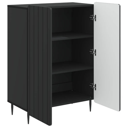 Sideboard Black 66 x 34.5 x 92 cm Engineered Wood