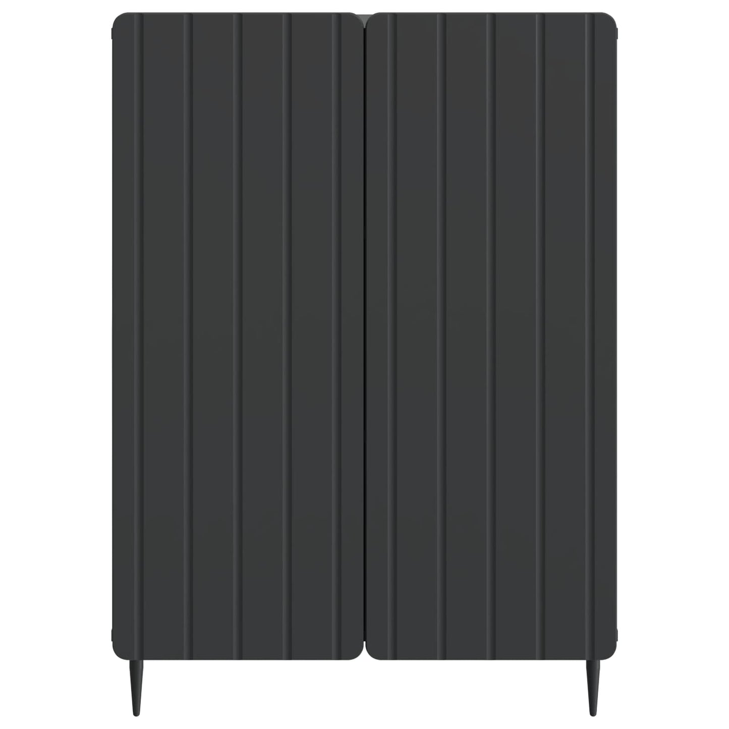 Sideboard Black 66 x 34.5 x 92 cm Engineered Wood