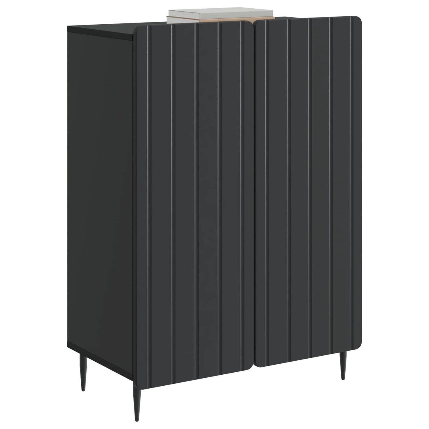 Sideboard Black 66 x 34.5 x 92 cm Engineered Wood