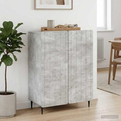 Sideboard Concrete Grey 66 x 34.5 x 92 cm Engineered Wood