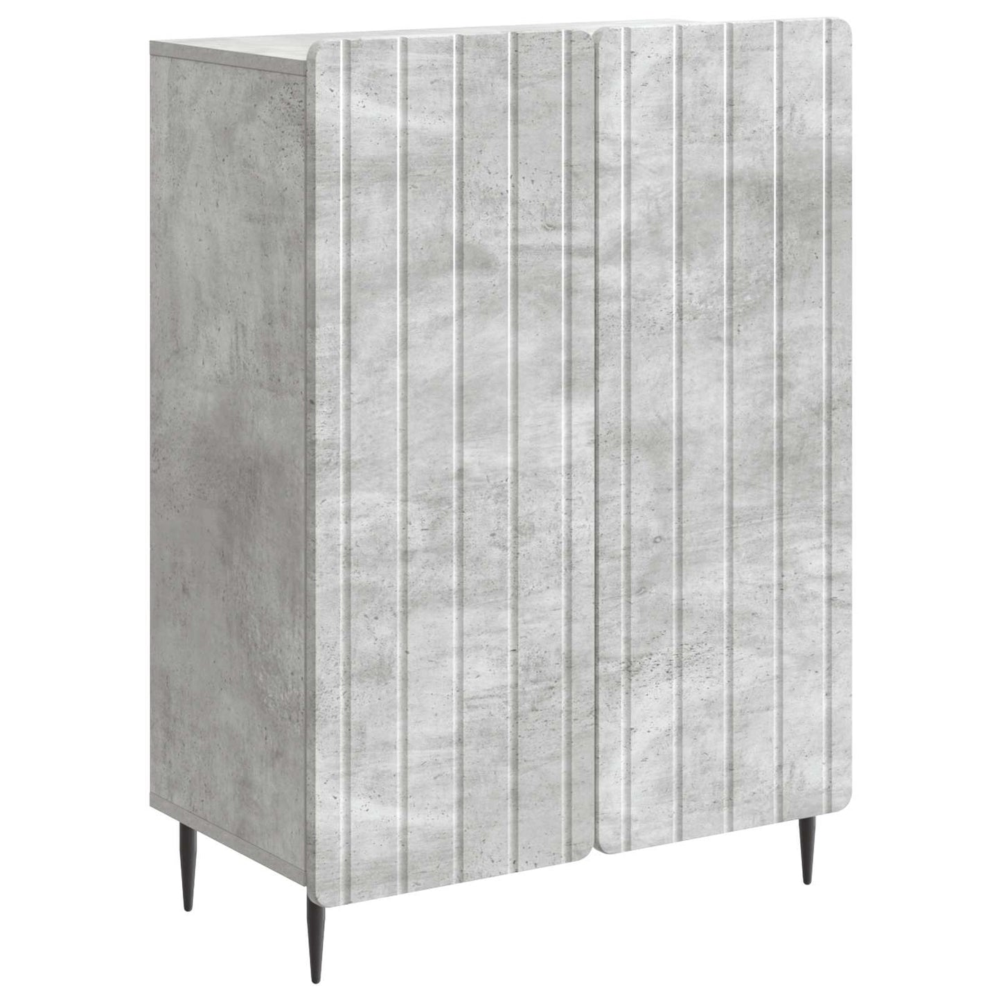 Sideboard Concrete Grey 66 x 34.5 x 92 cm Engineered Wood