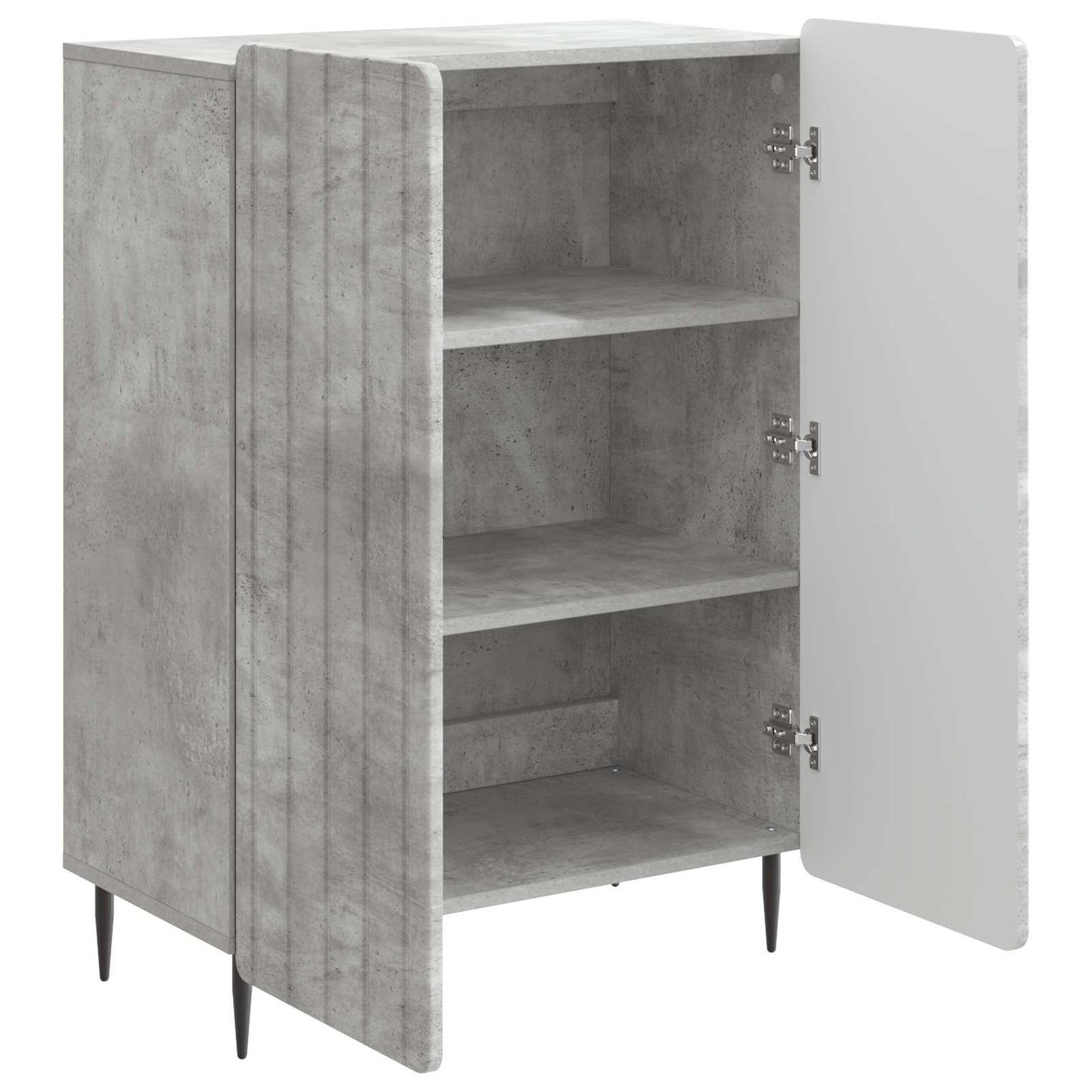 Sideboard Concrete Grey 66 x 34.5 x 92 cm Engineered Wood