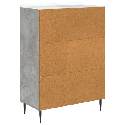 Sideboard Concrete Grey 66 x 34.5 x 92 cm Engineered Wood