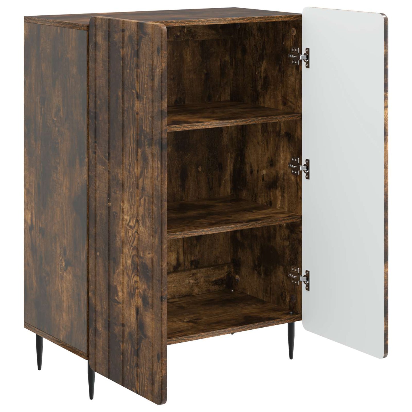 Sideboard Smoked Oak 66 x 34.5 x 92 cm Engineered Wood