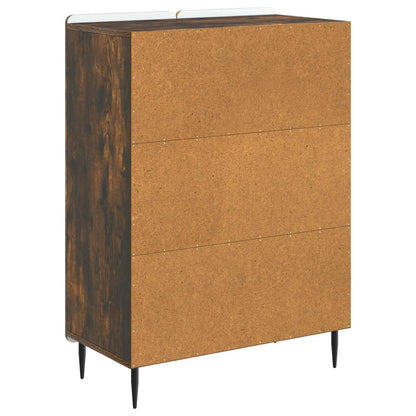 Sideboard Smoked Oak 66 x 34.5 x 92 cm Engineered Wood