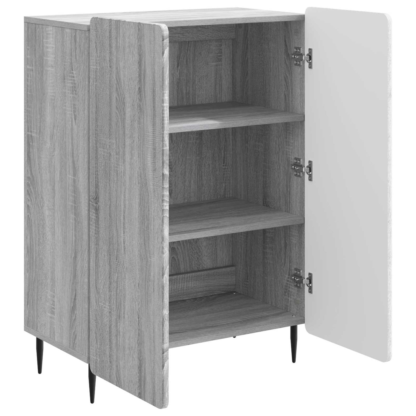 Sideboard Grey Sonoma 66 x 34.5 x 92 cm Engineered Wood