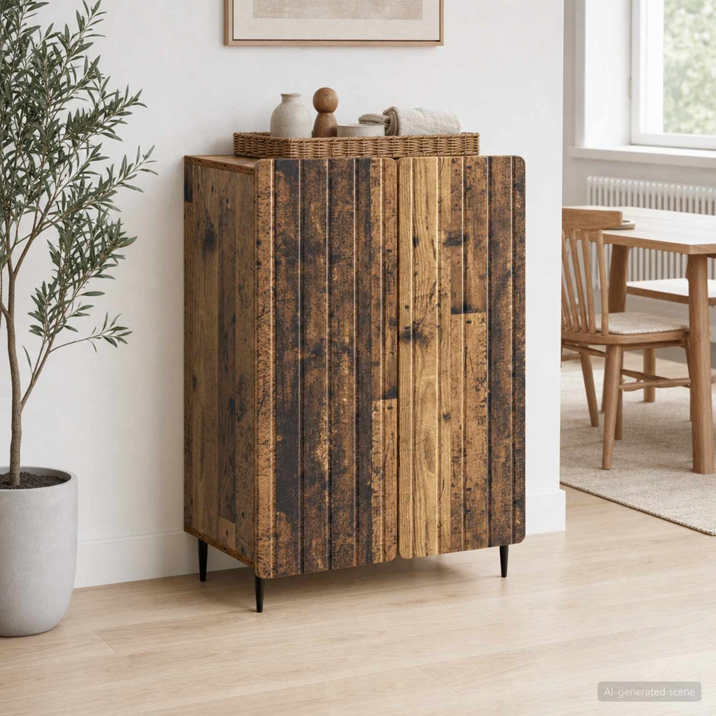 Sideboard Old Wood 66 x 34.5 x 92 cm Engineered Wood