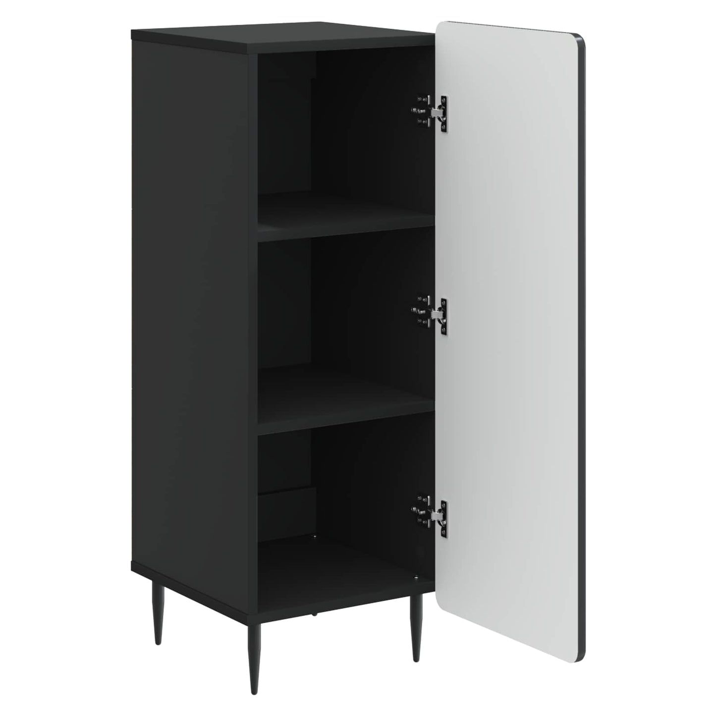 Sideboard Black 34.5 x 33 x 92 cm Engineered Wood