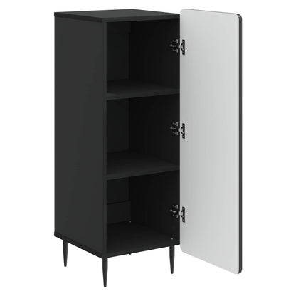 Sideboard Black 34.5 x 33 x 92 cm Engineered Wood