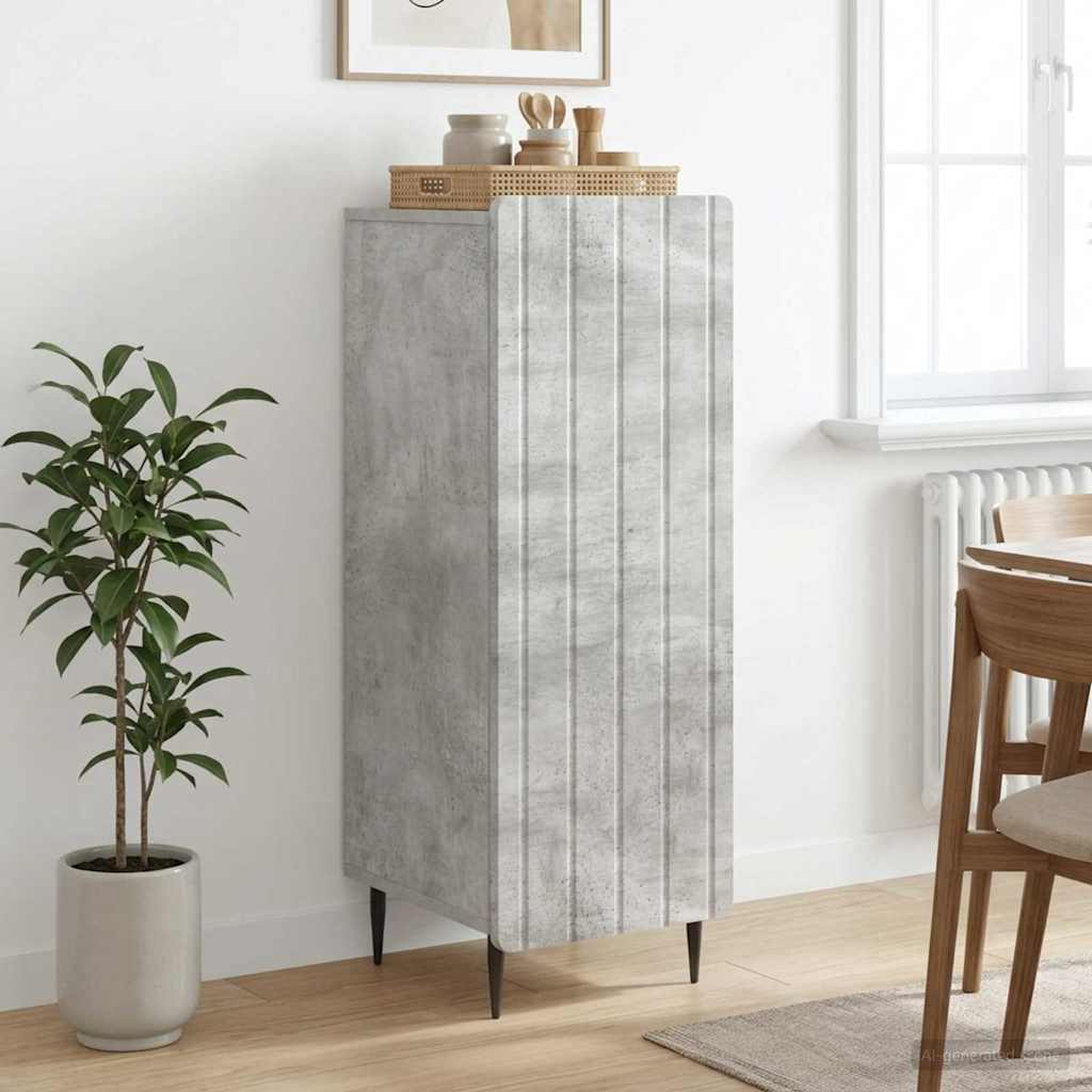 Sideboard Concrete Grey 34.5 x 33 x 92 cm Engineered Wood